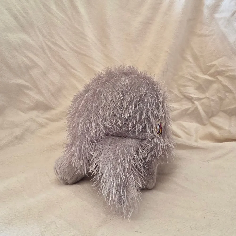 Plush Small Pet Toy - Gray and White Plush Guinea Pig